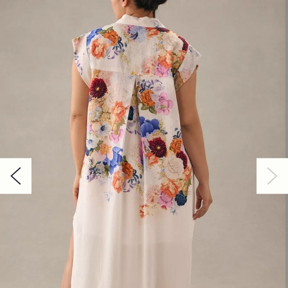 Maeve High-Low Floral Dress, 2X - Picture 3 of 11